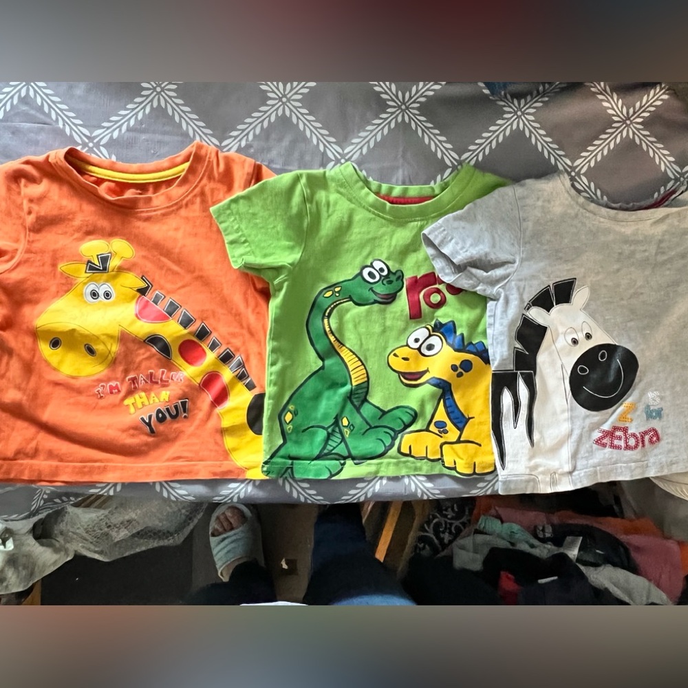 3 boys tshirts size 24mths